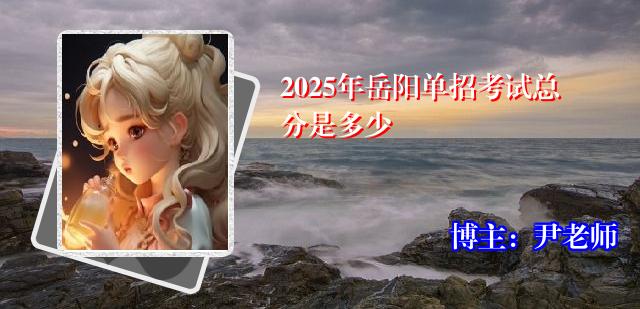 2025年岳阳单招考试总分是多少