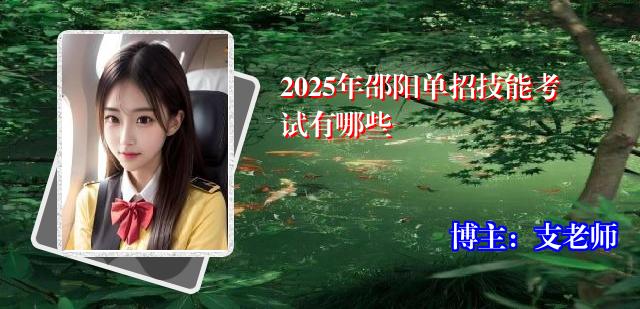 2025年邵阳单招技能考试有哪些