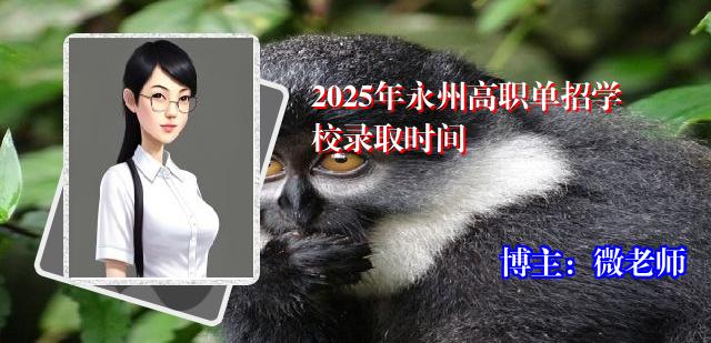 2025年永州高职单招学校录取时间