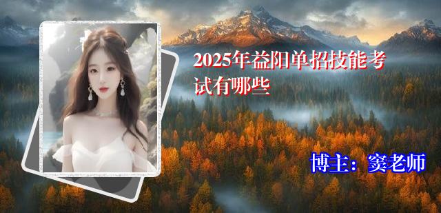 2025年益阳单招技能考试有哪些