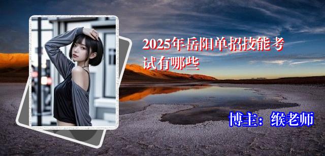 2025年岳阳单招技能考试有哪些