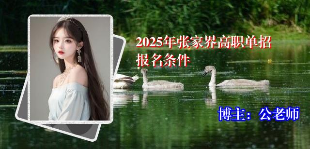2025年张家界高职单招报名条件