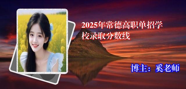 2025年常德高职单招学校录取分数线