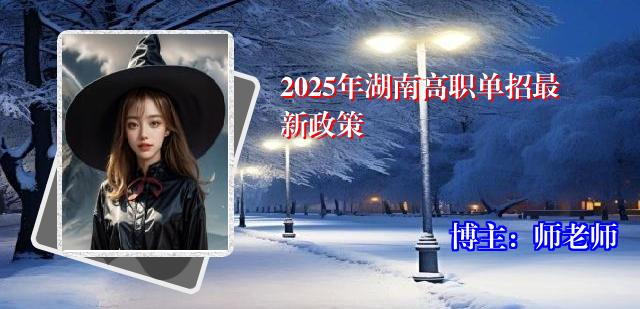 2025年湖南高职单招最新政策