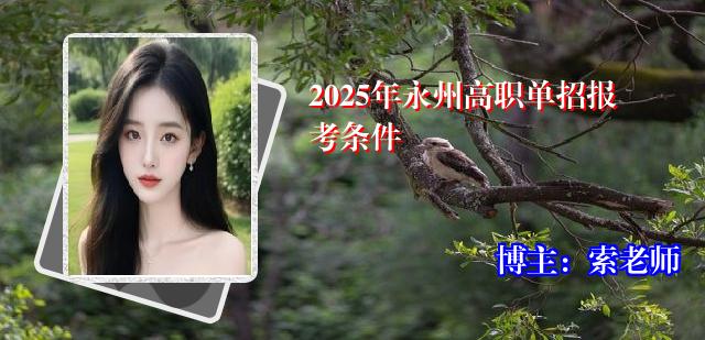 2025年永州高职单招报考条件