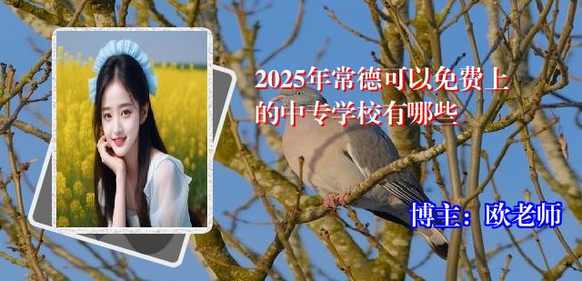 2025年常德可以免费上的中专学校有哪些