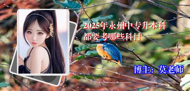 2025年永州中专升本科都要考哪些科目
