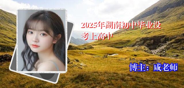 2025年湖南初中毕业没考上高中