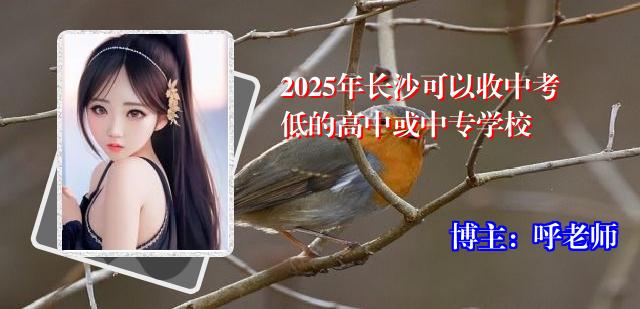 2025年长沙可以收中考低的高中或中专学校