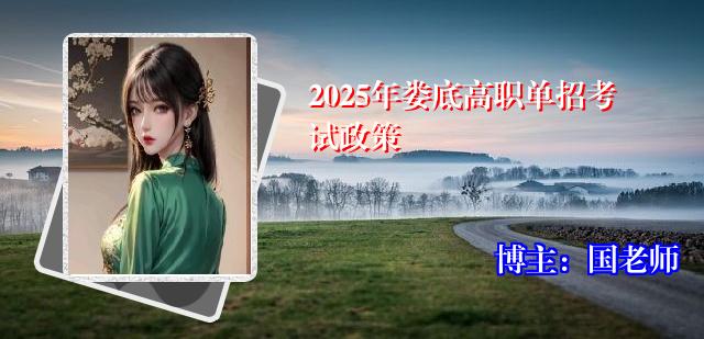 2025年娄底高职单招考试政策