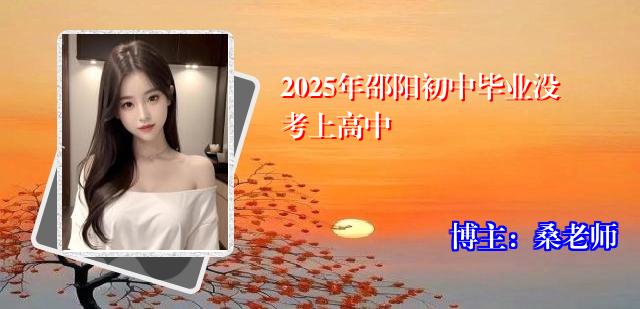 2025年邵阳初中毕业没考上高中