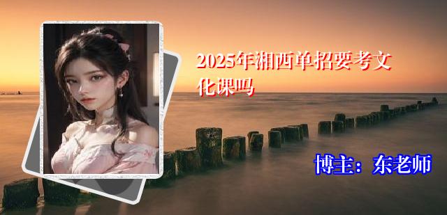2025年湘西单招要考文化课吗