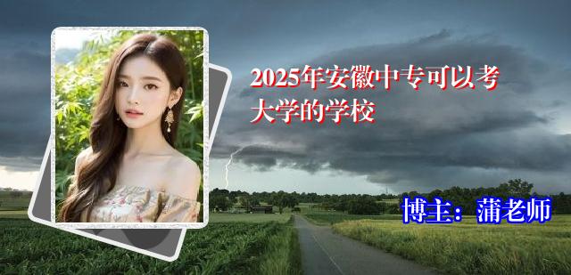2025年安徽中专可以考大学的学校