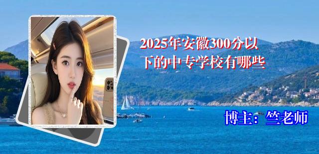 2025年安徽300分以下的中专学校有哪些