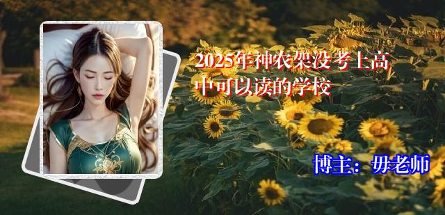 2025年神农架没考上高中可以读的学校