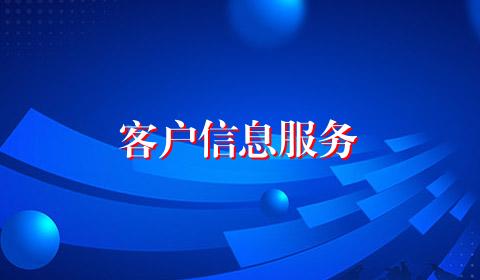 客户信息服务