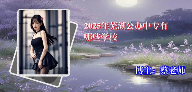 2025年芜湖公办中专有哪些学校