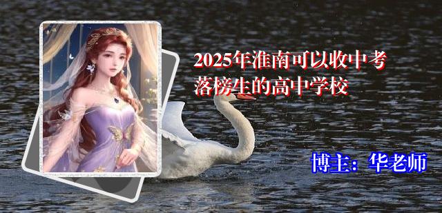 2025年淮南可以收中考落榜生的高中学校