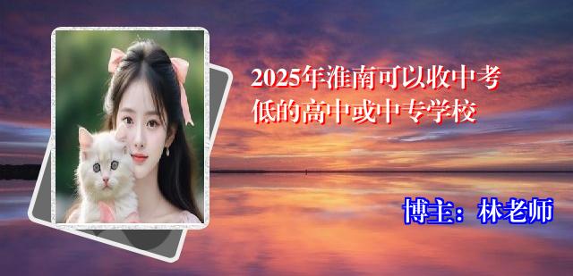 2025年淮南可以收中考低的高中或中专学校