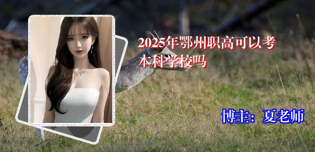 2025年鄂州职高可以考本科学校吗