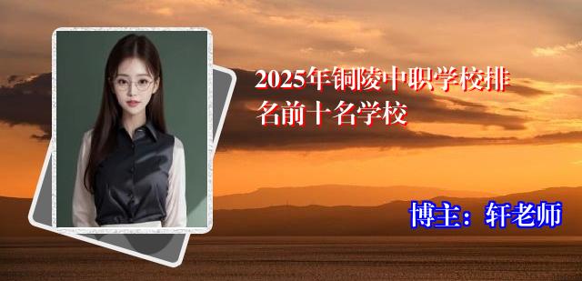 2025年铜陵中职学校排名前十名学校
