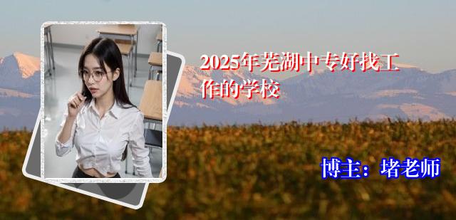 2025年芜湖中专好找工作的学校