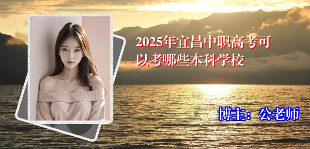 2025年宜昌中职高考可以考哪些本科学校