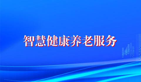 智慧健康养老服务