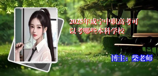 2025年咸宁中职高考可以考哪些本科学校