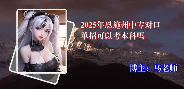 2025年恩施州中专对口单招可以考本科吗