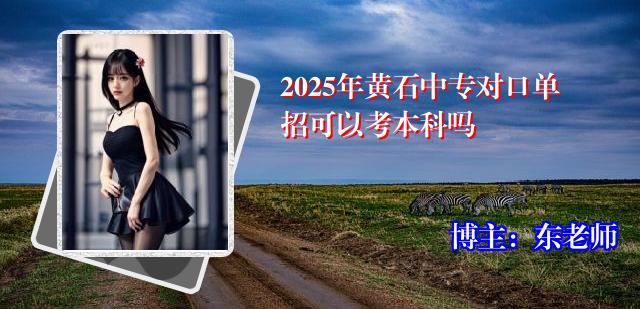 2025年黄石中专对口单招可以考本科吗