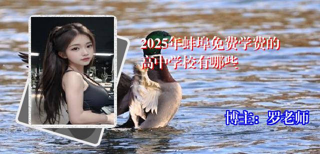 2025年蚌埠免费学费的高中学校有哪些