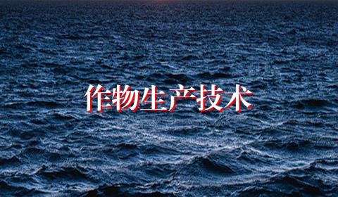 作物生产技术