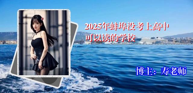 2025年蚌埠没考上高中可以读的学校