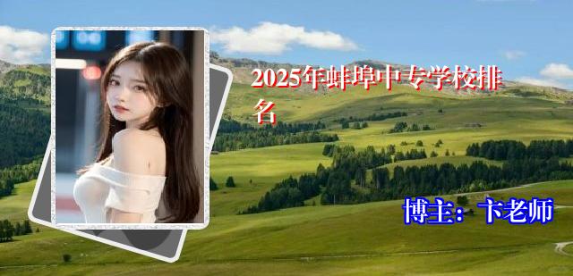2025年蚌埠中专学校排名