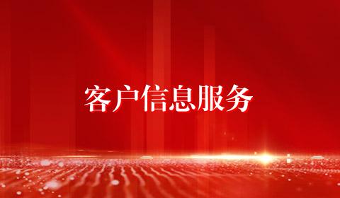 客户信息服务