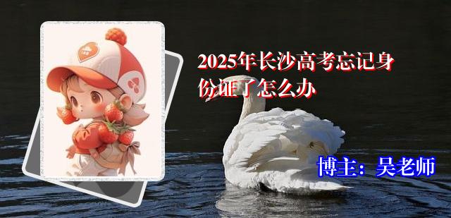 2025年长沙高考忘记身份证了怎么办
