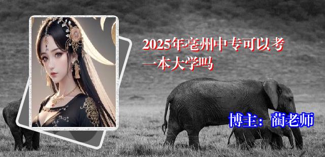 2025年亳州中专可以考一本大学吗