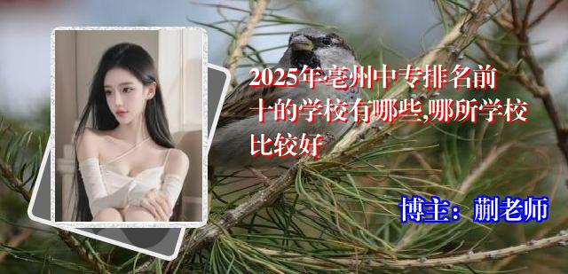 2025年亳州中专排名前十的学校有哪些,哪所学校比较好
