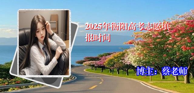 2025年衡阳高考志愿填报时间