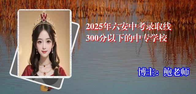 2025年六安中考录取线300分以下的中专学校