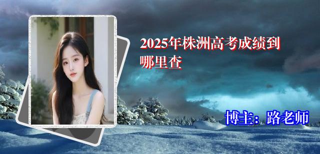 2025年株洲高考成绩到哪里查
