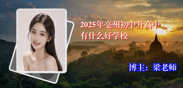 2025年亳州初中升高中有什么好学校