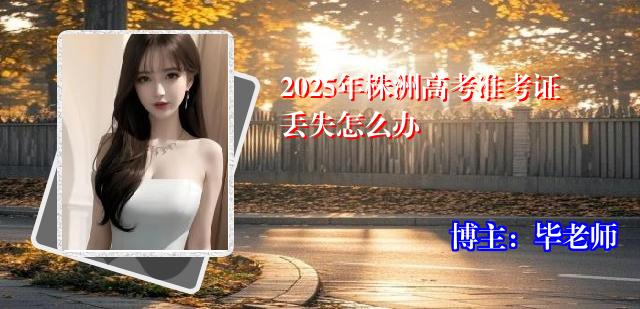 2025年株洲高考准考证丢失怎么办