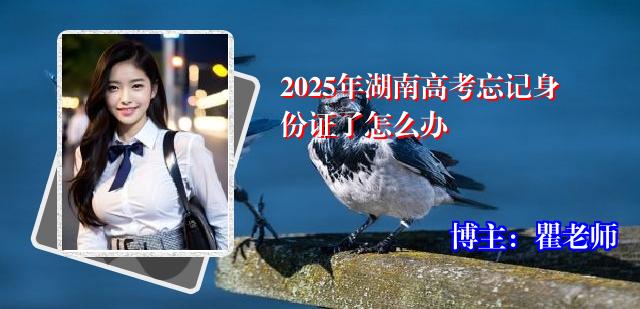 2025年湖南高考忘记身份证了怎么办