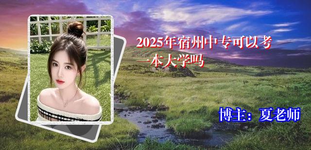 2025年宿州中专可以考一本大学吗