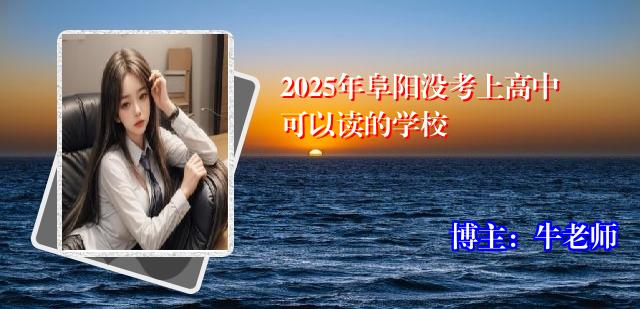 2025年阜阳没考上高中可以读的学校
