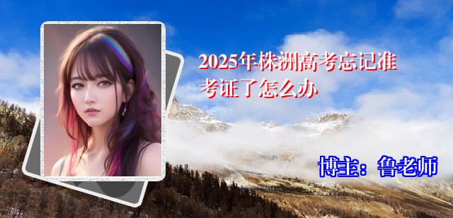 2025年株洲高考忘记准考证了怎么办