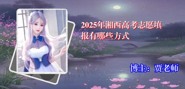 2025年湘西高考志愿填报有哪些方式