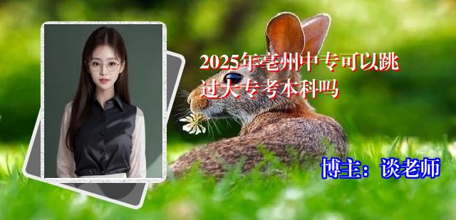 2025年亳州中专可以跳过大专考本科吗
